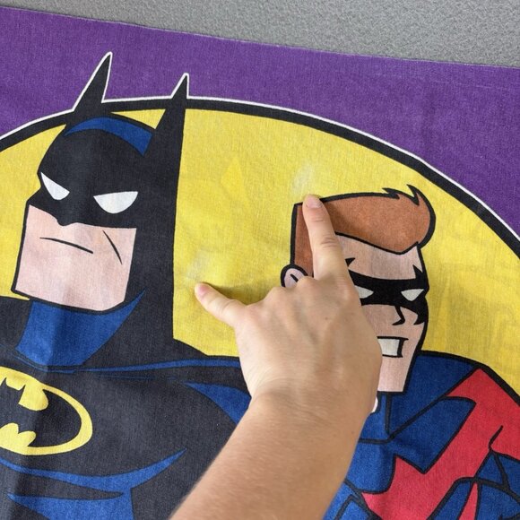 Vintage Batman & Robin, Mr. Freeze Standard Pillowcase 1996 DC Comics Retro - Picture 7 of 10